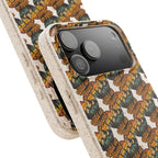 Eco-Friendly Phone Case — Vintage Camper Pattern Biodegradable iPhone Cover