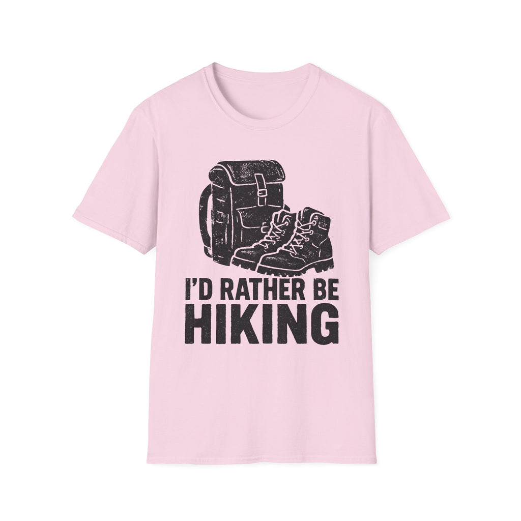 Boots & Backpack "I'd Rather Be Hiking" T-Shirt