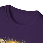 T-Shirt — "Into The Woods I Go" Vintage Forest Sunset Tee