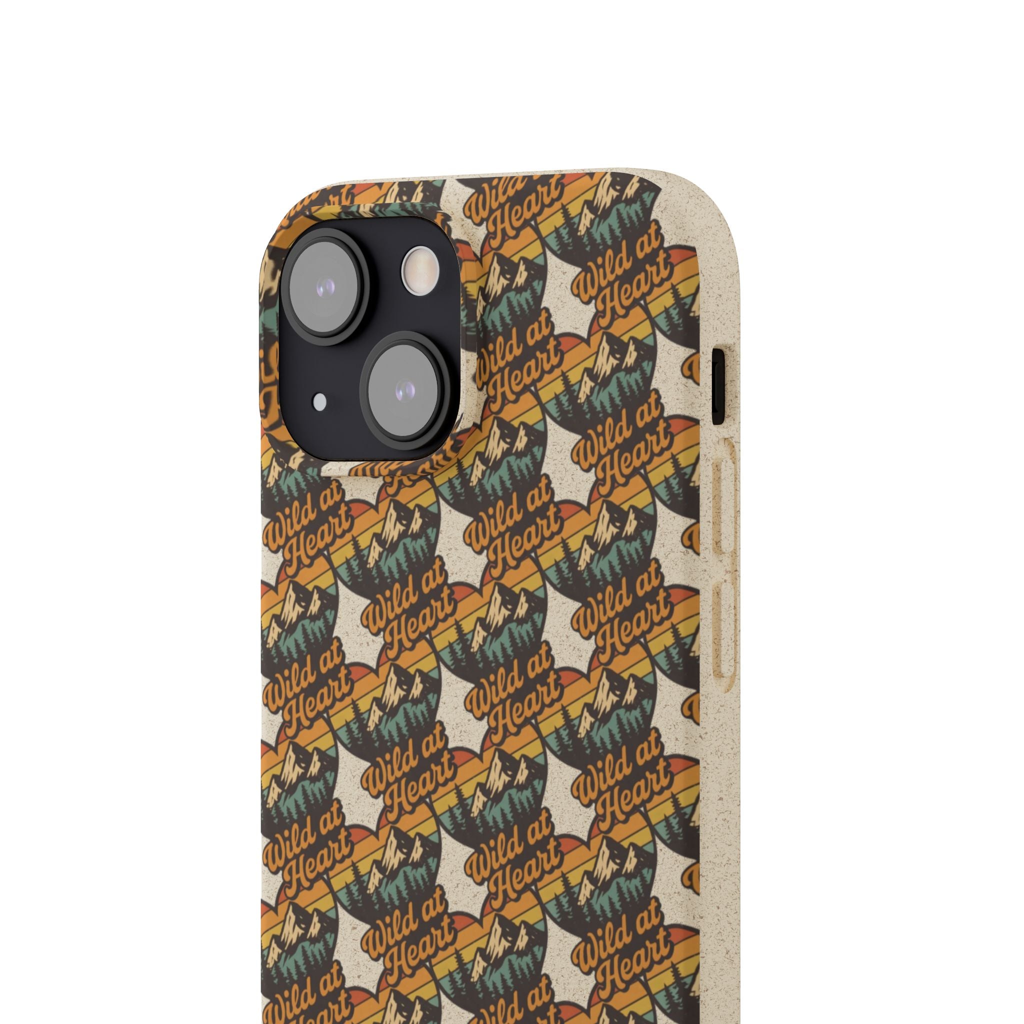 Eco-Friendly Phone Case — Vintage Camper Pattern Biodegradable iPhone Cover