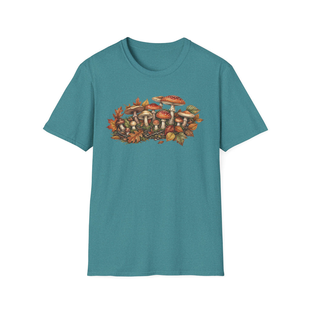 Mushroom & Autumn Leaves T-Shirt