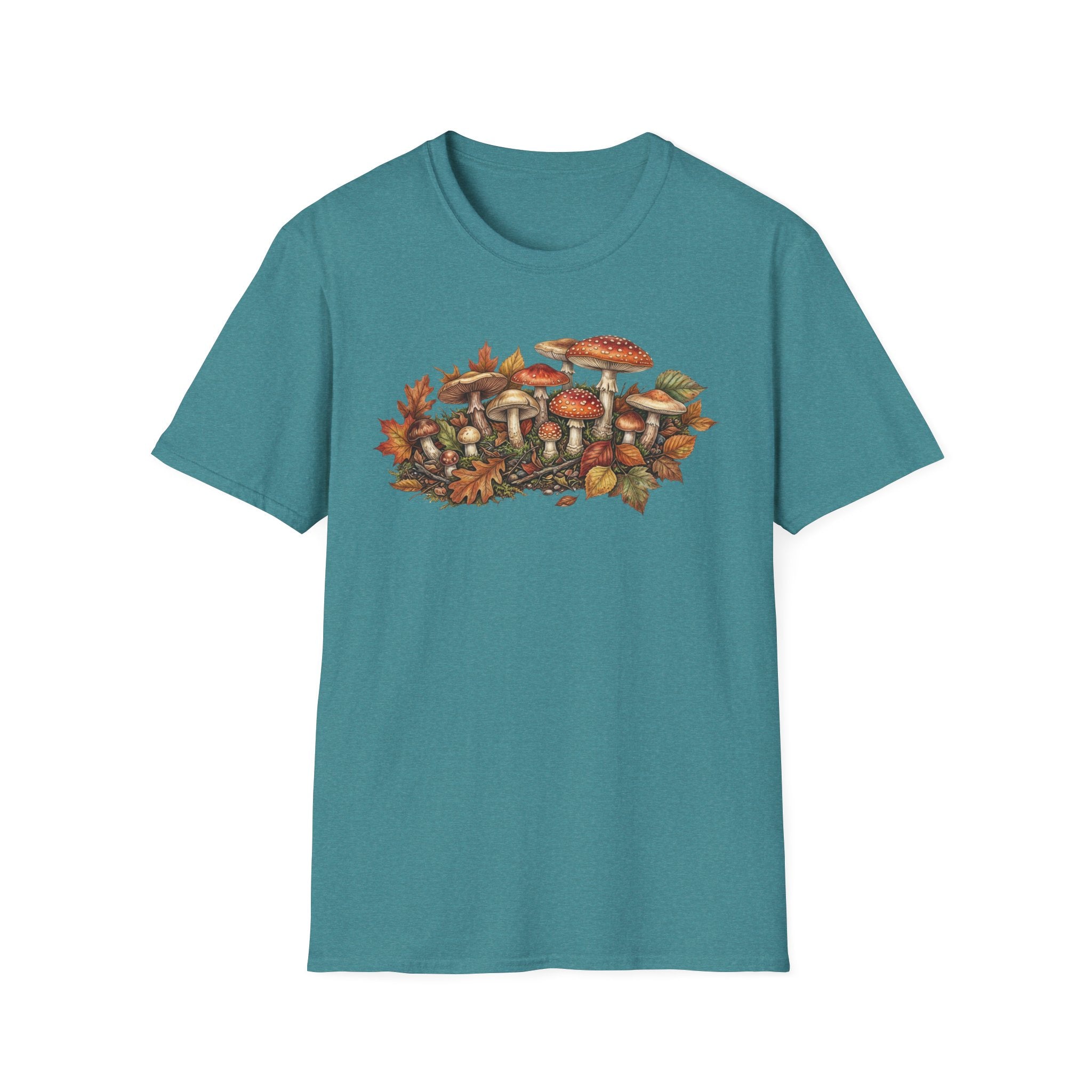 Mushroom & Autumn Leaves T-Shirt
