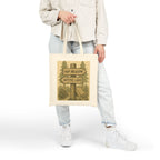 Tote Bag — Rustic ‘Nap Meadow / Mystic Lake’ Camping Sign Canvas Tote