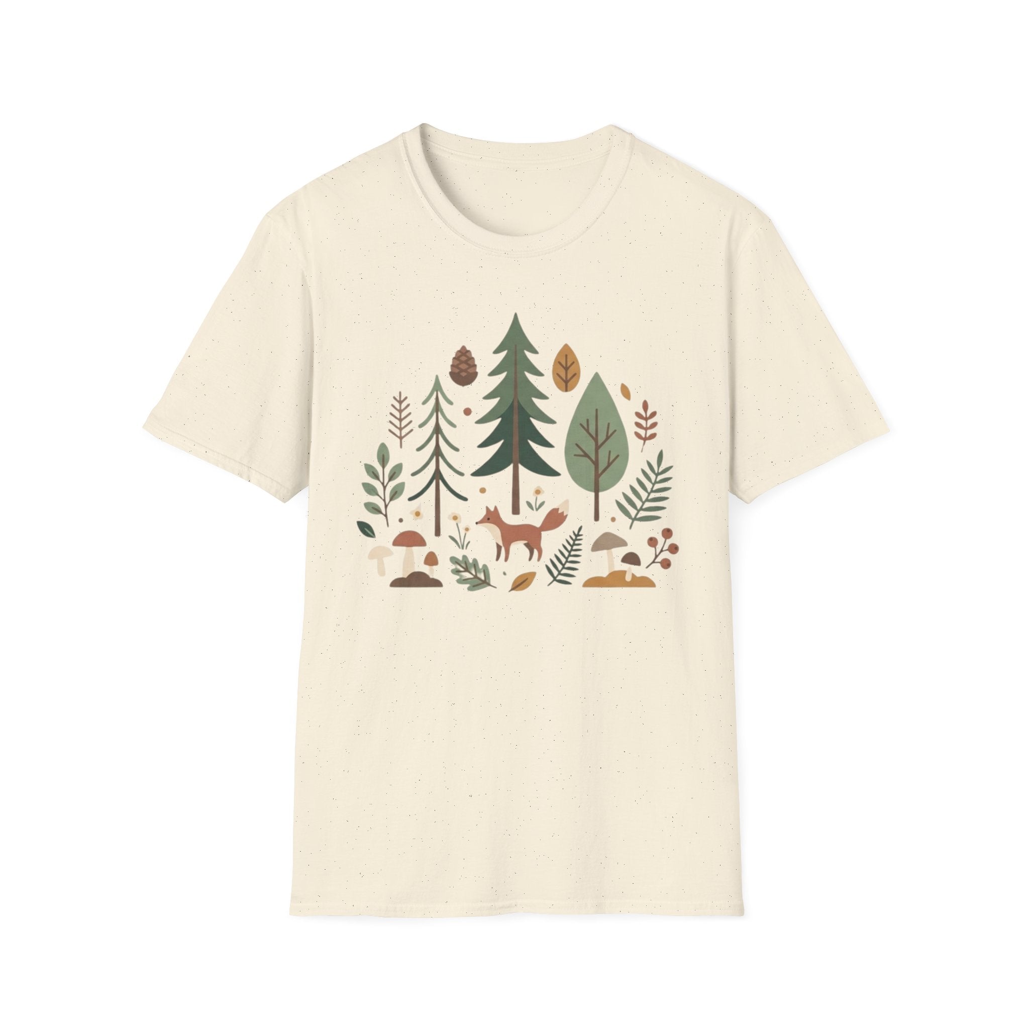 Woodland Fox T-Shirt — Nature Forest Camping Graphic Tee