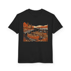 Youth T-Shirt — Autumn Lakeside Dock & Canoe Kids Tee