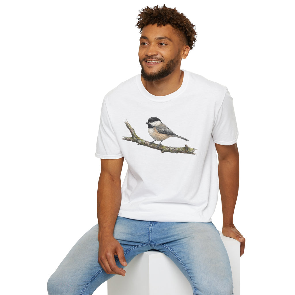 Copy of Chickadee Tee — Watercolor Songbird T‑Shirt