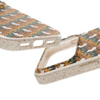Eco-Friendly Phone Case — Vintage Camper Pattern Biodegradable iPhone Cover