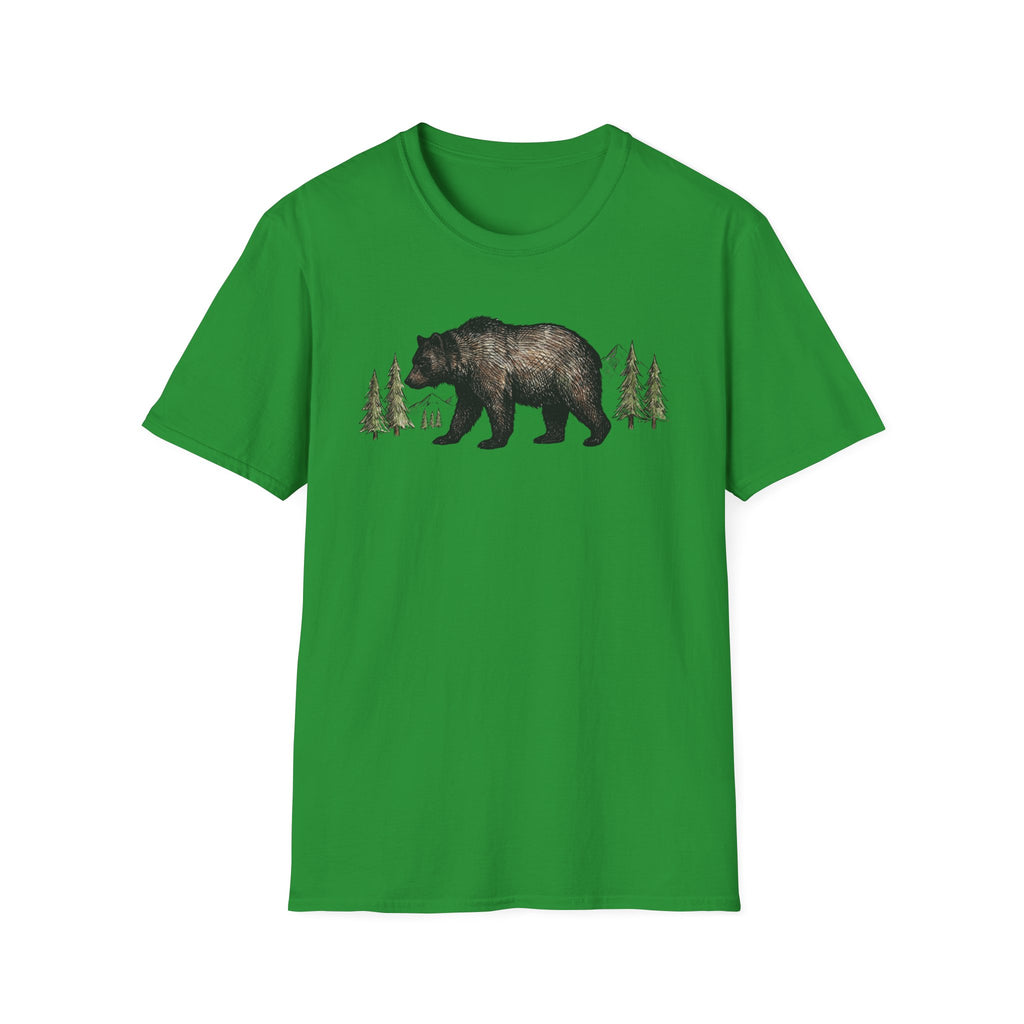 Bear & Pines T‑Shirt — Rustic Woodland Graphic Tee
