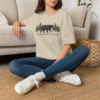 "The Mountains Are Calling" Bear and Pines T-Shirt — Outdoor Graphic Tee