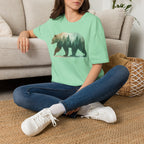 Forest Bear T-Shirt — Watercolor Woodland Bear Graphic Tee Shirt
