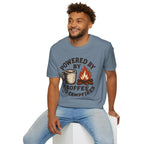 Powered By Coffee And Campfires Vintage Camping T-Shirt