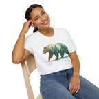 Forest Bear T-Shirt — Watercolor Woodland Bear Graphic Tee Shirt