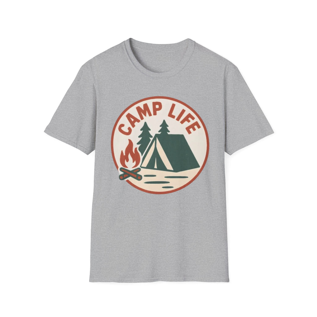Camp Life T-Shirt — Tent & Campfire Outdoor Tee