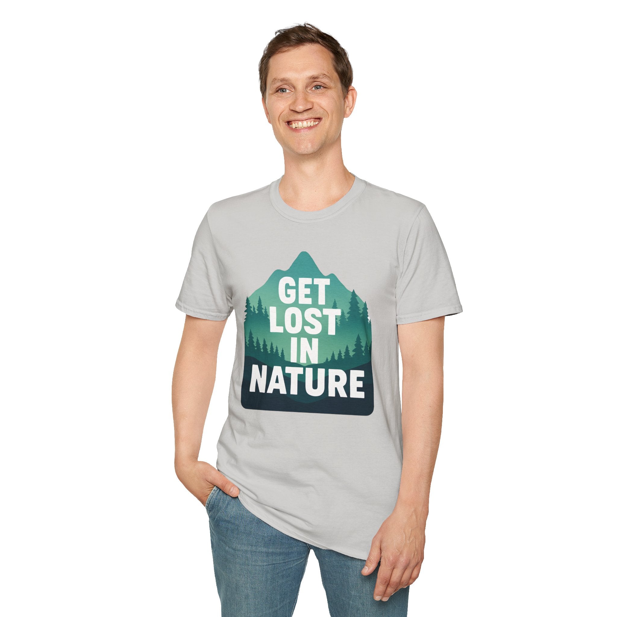 "Get Lost in Nature" Pine Trees T-Shirt