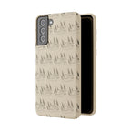 Biodegradable Phone Case — Eco-Friendly Forest Sketch Pattern