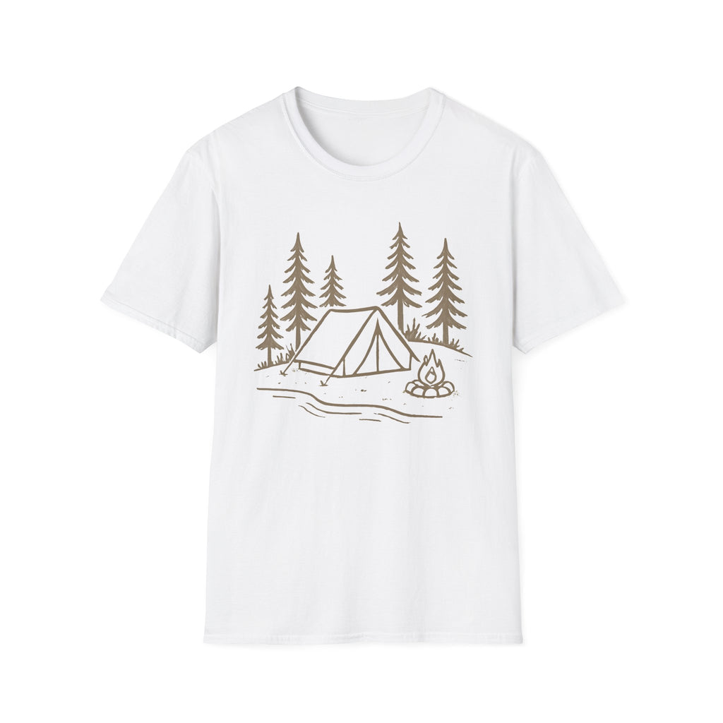 Camping Tent and Campfire T-Shirt