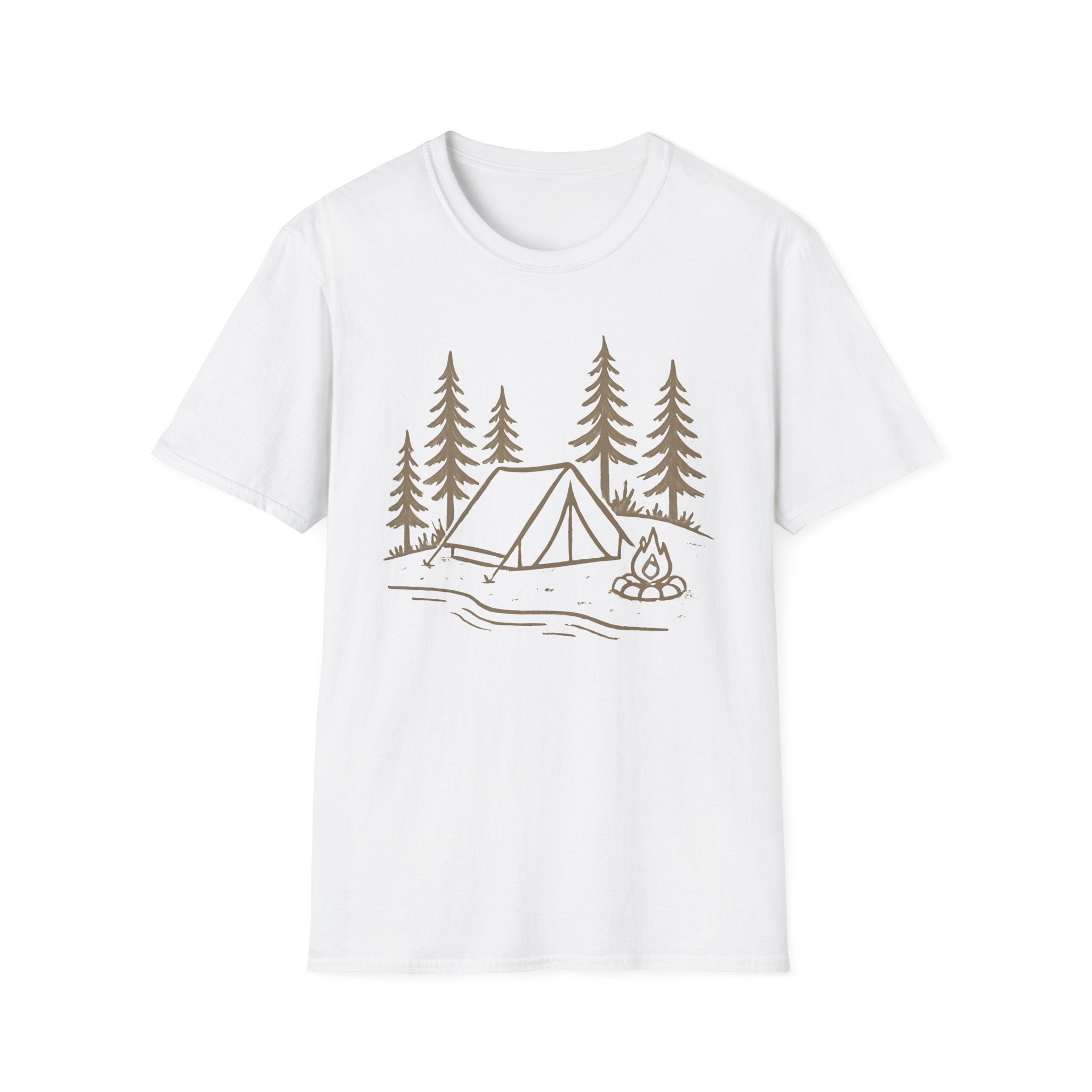 Camping Tent and Campfire T-Shirt