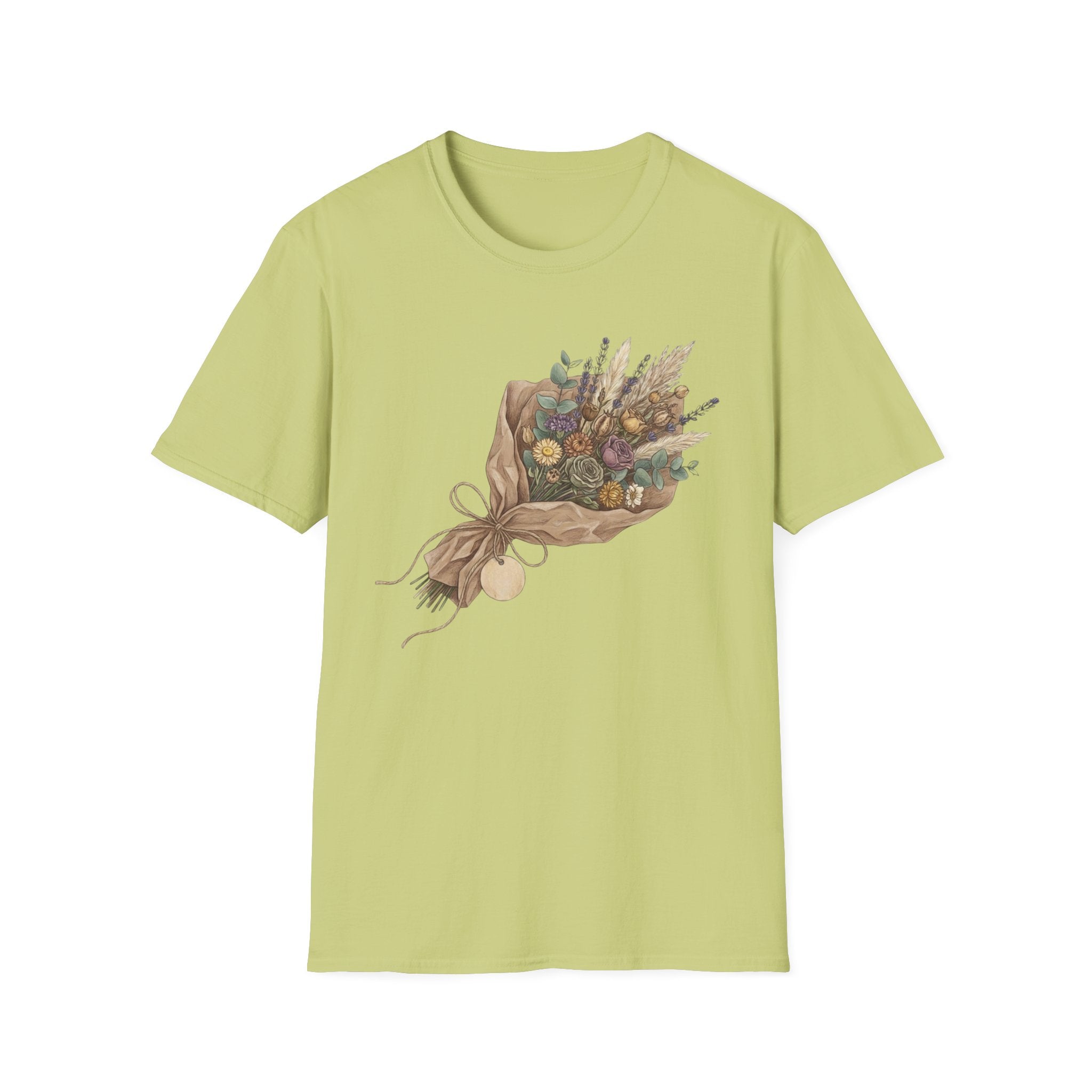 Floral Bouquet Graphic T-Shirt — Rustic Wildflower Bouquet Tee