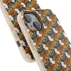 Eco-Friendly Phone Case — Vintage Camper Pattern Biodegradable iPhone Cover