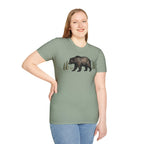 Bear & Forest T‑Shirt - Rustic Woodland Graphic Tee