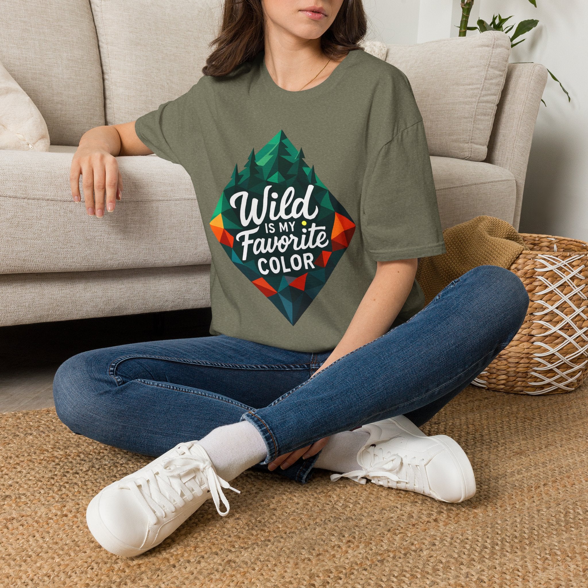 Wild Is My Favorite Color Diamond T-Shirt — Pines & Geometric Logo