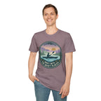 Kayak Sunset T‑Shirt — "Drift Into The Quiet Places" Outdoor Relaxation Tee