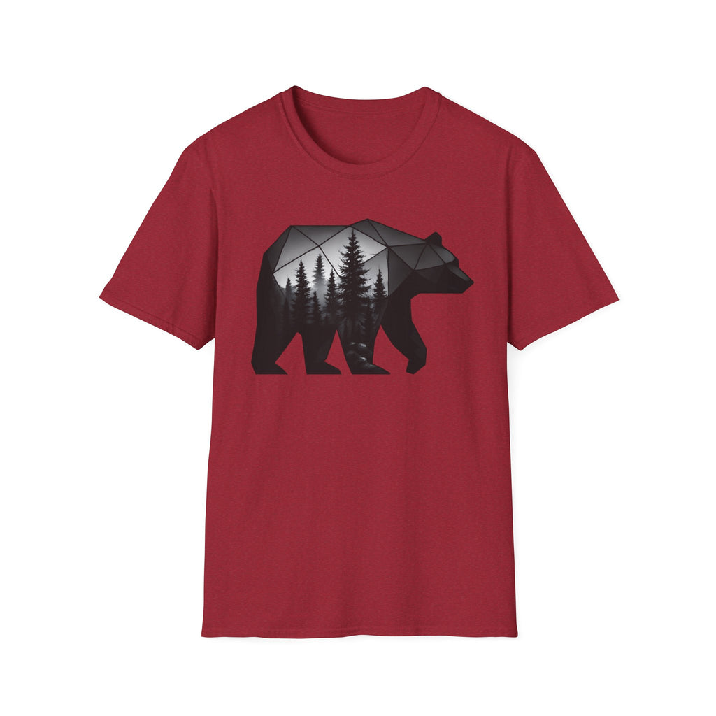 Geometric Forest Bear T-Shirt