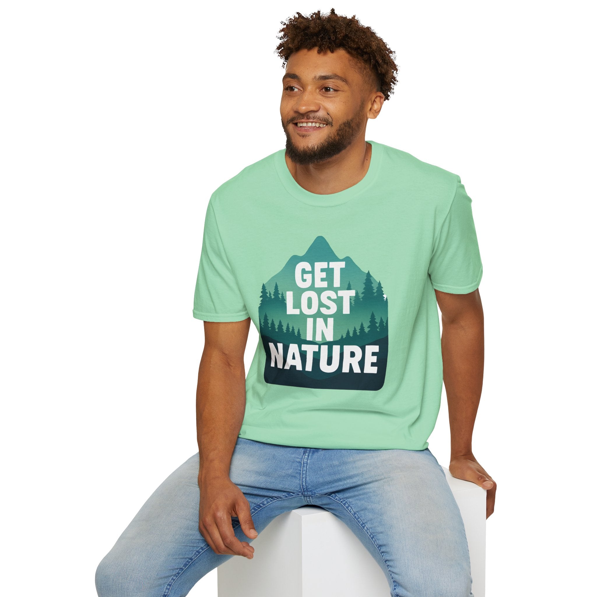 "Get Lost in Nature" Pine Trees T-Shirt