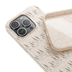 Biodegradable Phone Case — Eco-Friendly Forest Sketch Pattern