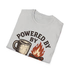 Powered By Coffee And Campfires Vintage Camping T-Shirt