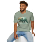 Forest Bear T-Shirt — Watercolor Woodland Bear Graphic Tee Shirt
