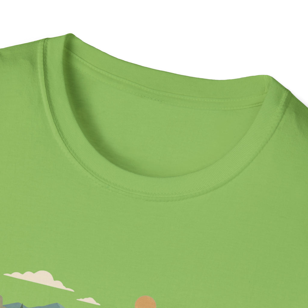 Hiker Mountain Sunset T-Shirt — Scenic Trail Adventure Tee