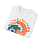 Keep the Sea Plastic Free T-Shirt — Ocean Conservation Wave Tee