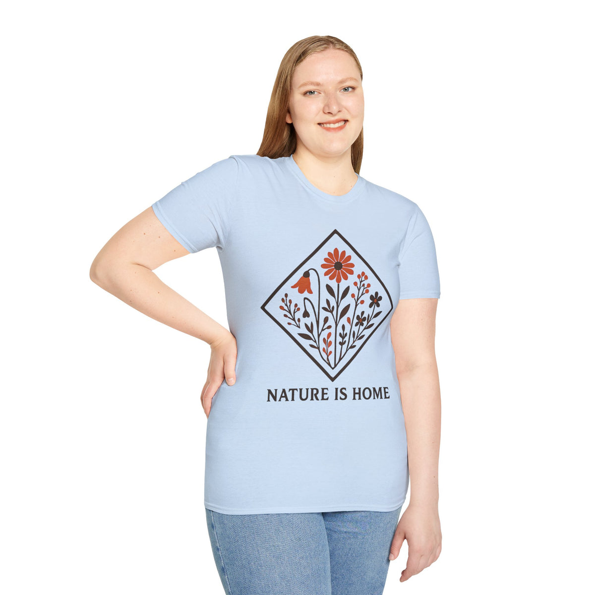 "Nature Is Home" Floral T-Shirt