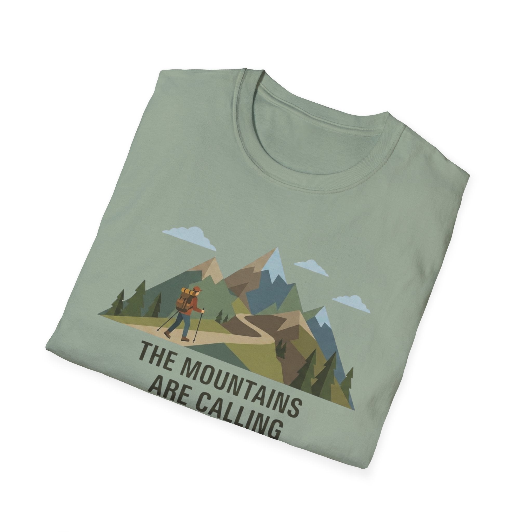 Campground Scenic T-Shirt — Minimalist Tent & Campfire Graphic