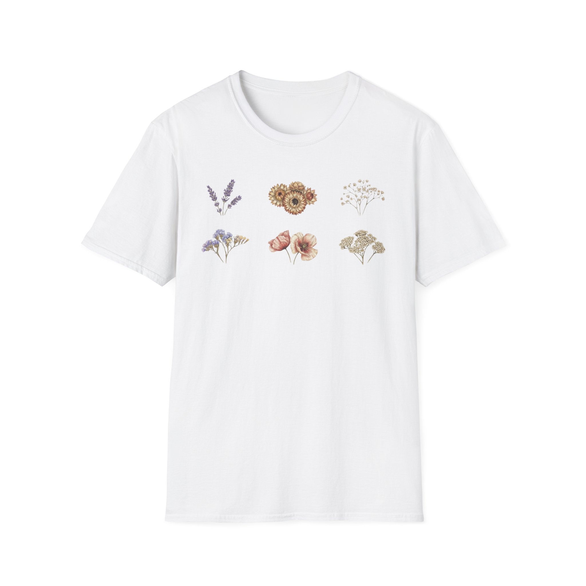 Floral Mini Bouquet T-Shirt — Vintage Botanical Graphic Tee