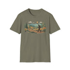 Hiker Mountain Sunset T-Shirt — Scenic Trail Adventure Tee