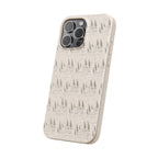 Biodegradable Phone Case — Eco-Friendly Forest Sketch Pattern