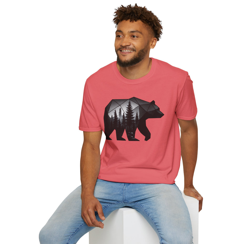 Geometric Forest Bear T-Shirt