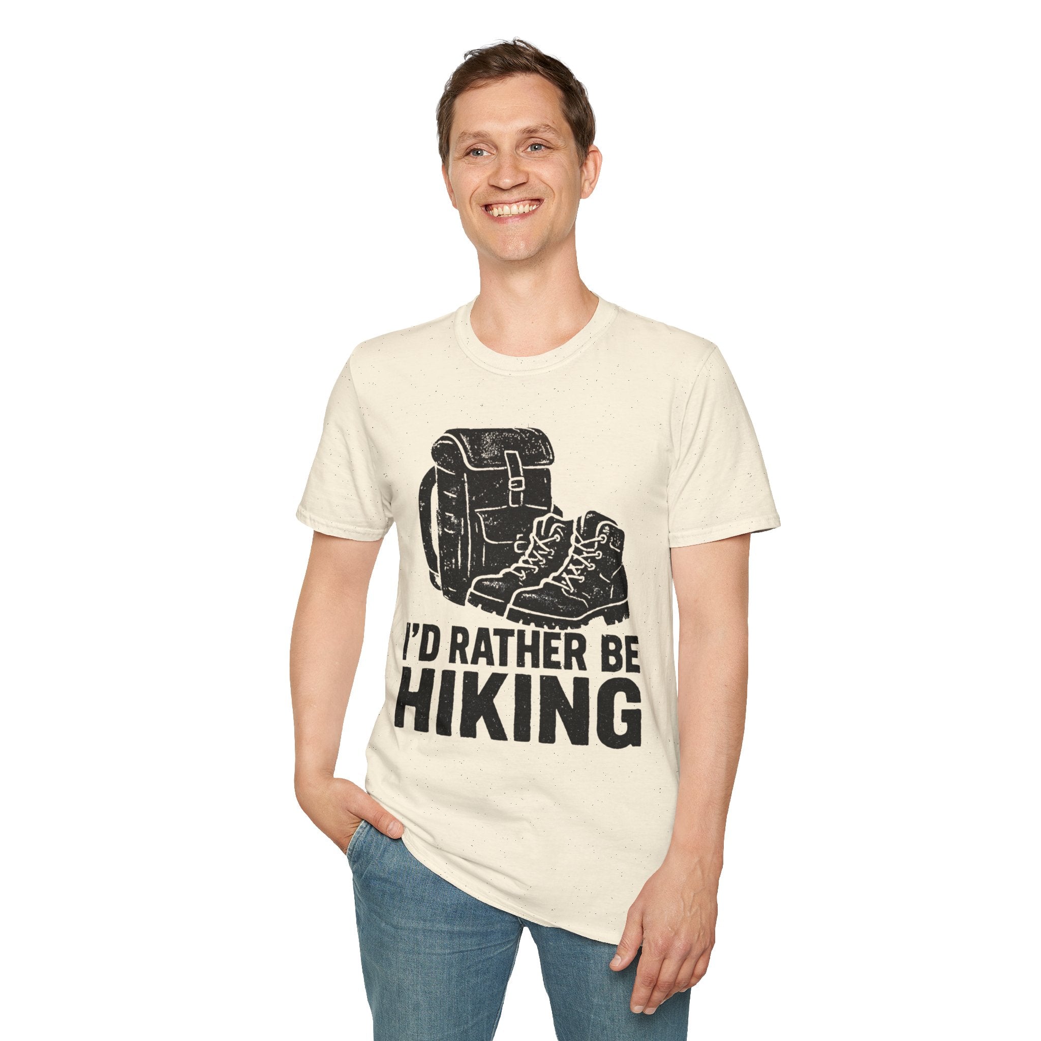 Boots & Backpack "I'd Rather Be Hiking" T-Shirt
