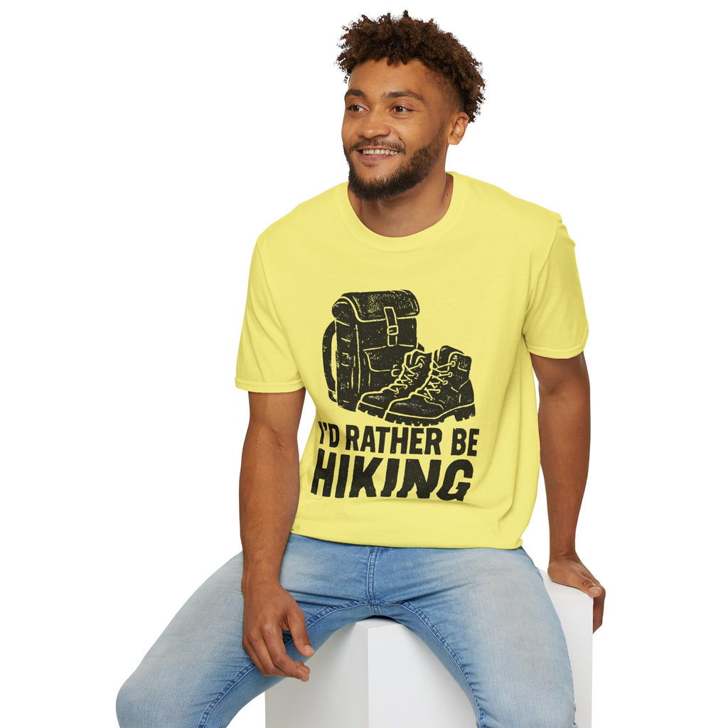 Boots & Backpack "I'd Rather Be Hiking" T-Shirt