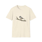 Chickadee Bird Tee — Watercolor Songbird T‑Shirt