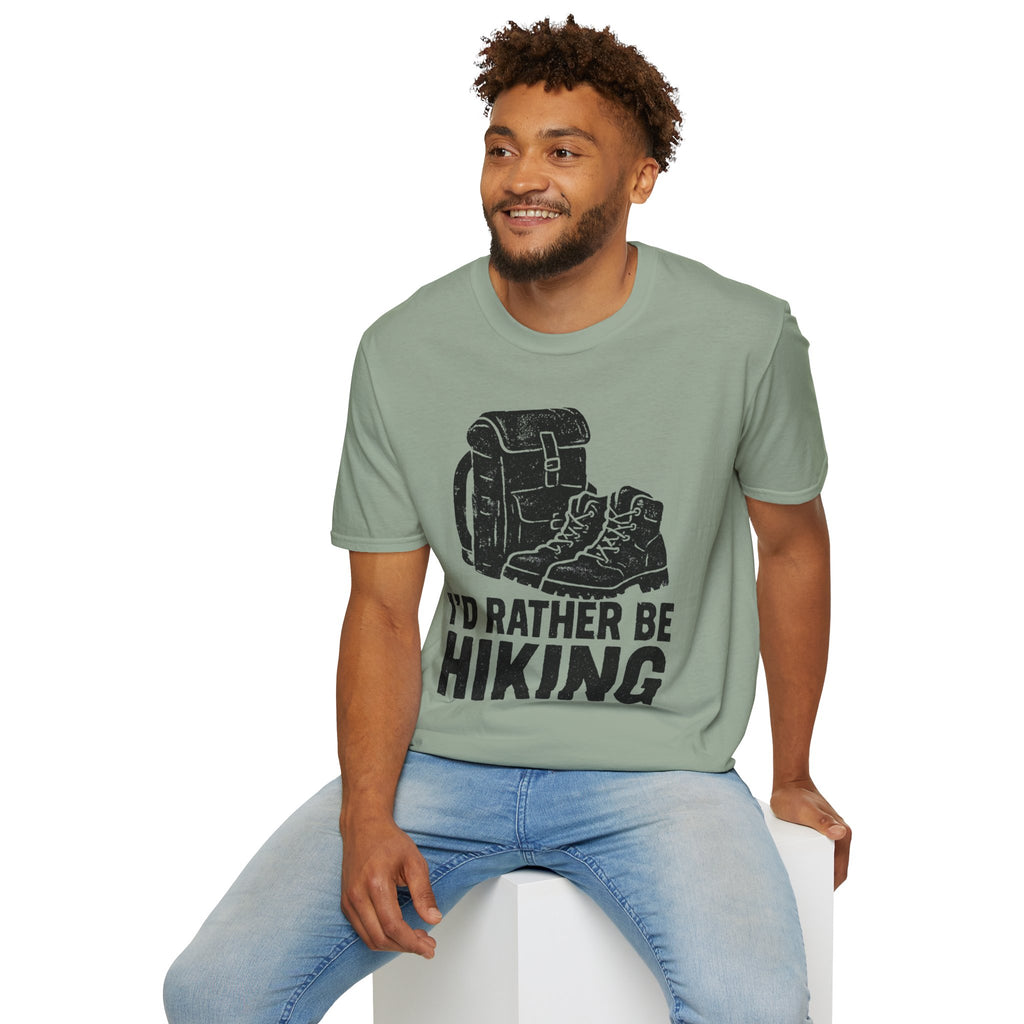 Boots & Backpack "I'd Rather Be Hiking" T-Shirt