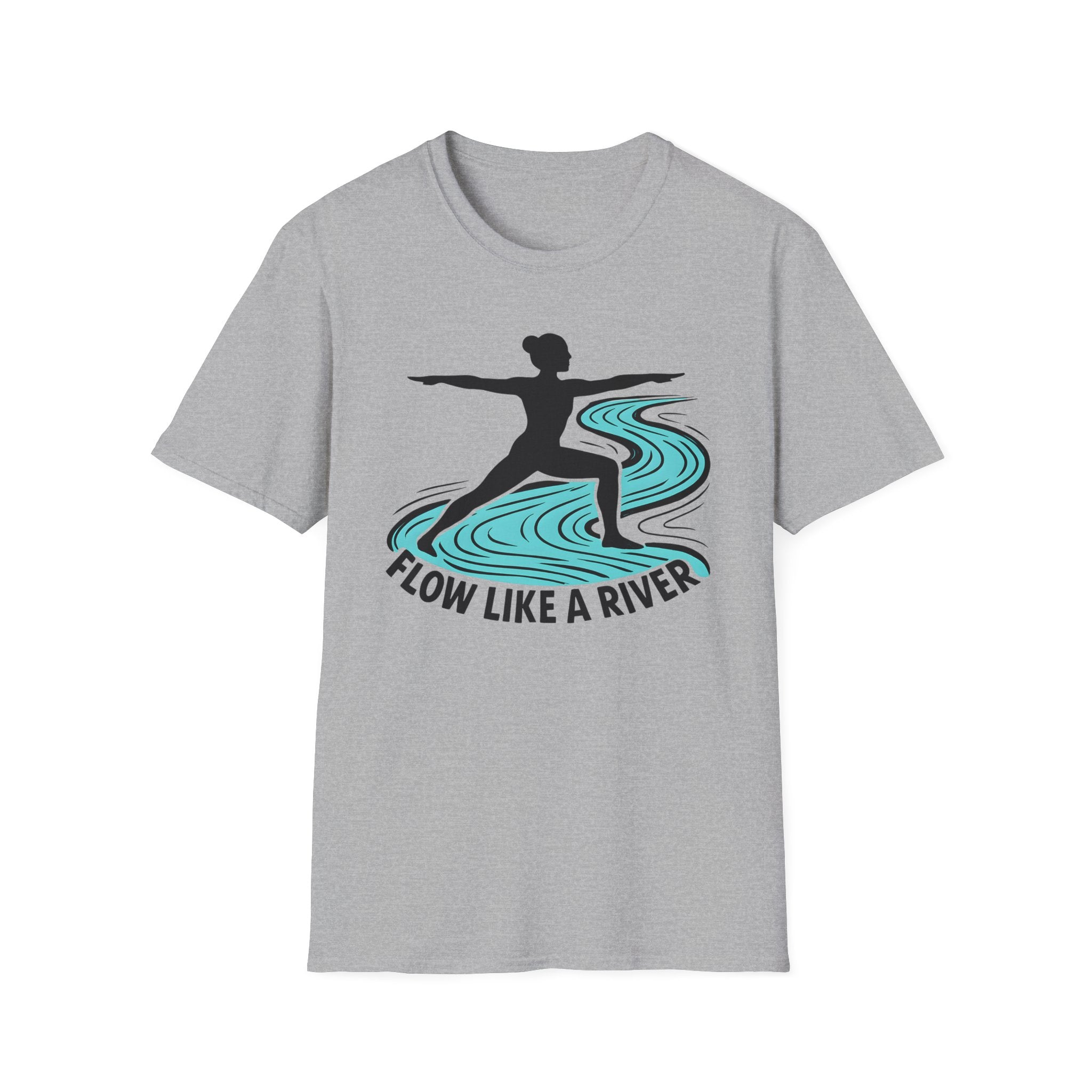 "Flow Like A River" Yoga T-Shirt
