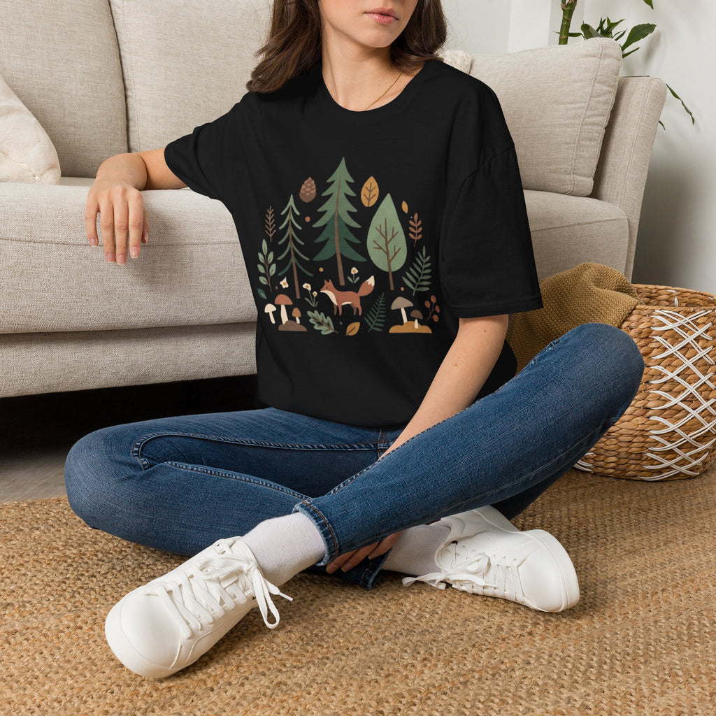 Woodland Fox T-Shirt — Nature Forest Camping Graphic Tee