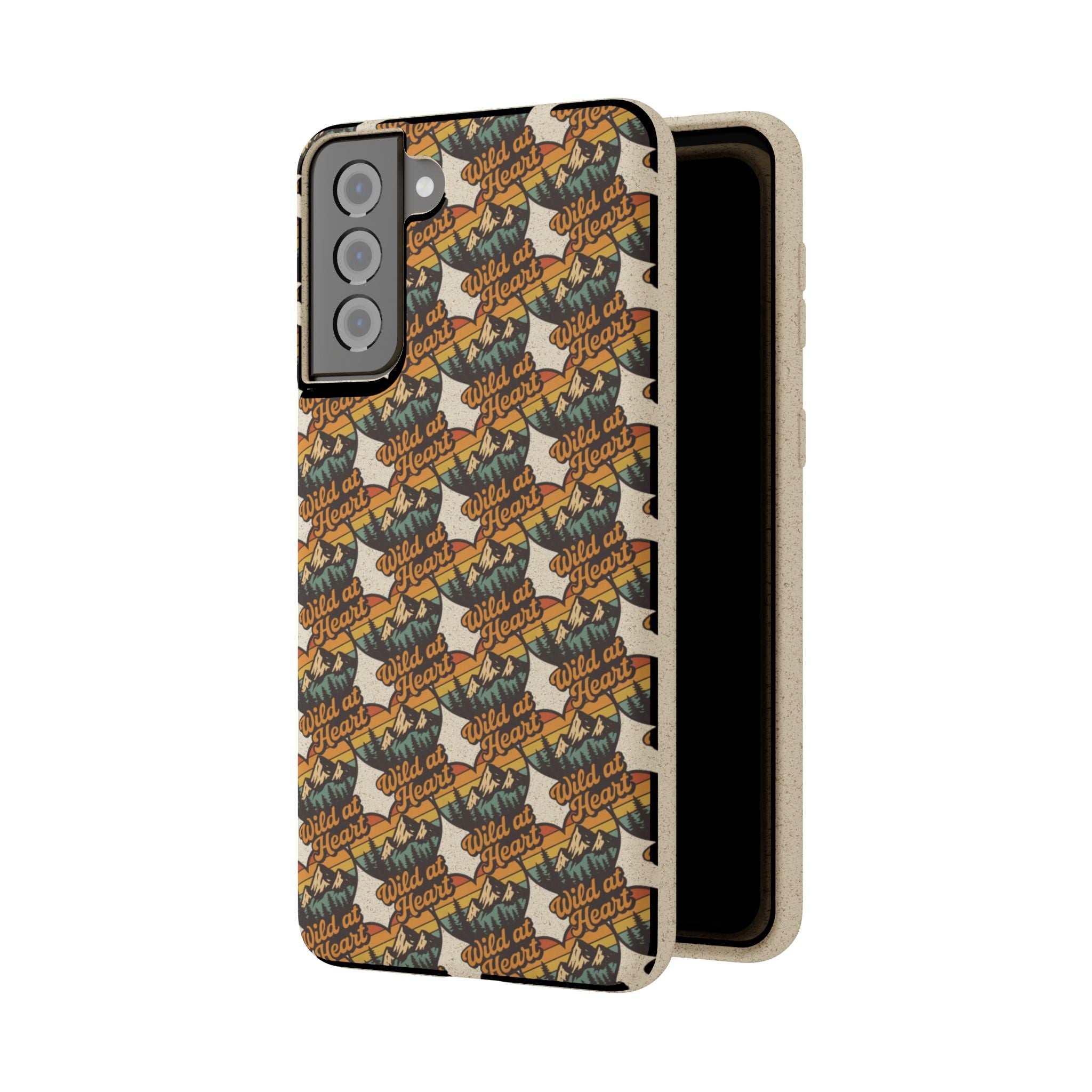 Eco-Friendly Phone Case — Vintage Camper Pattern Biodegradable iPhone Cover