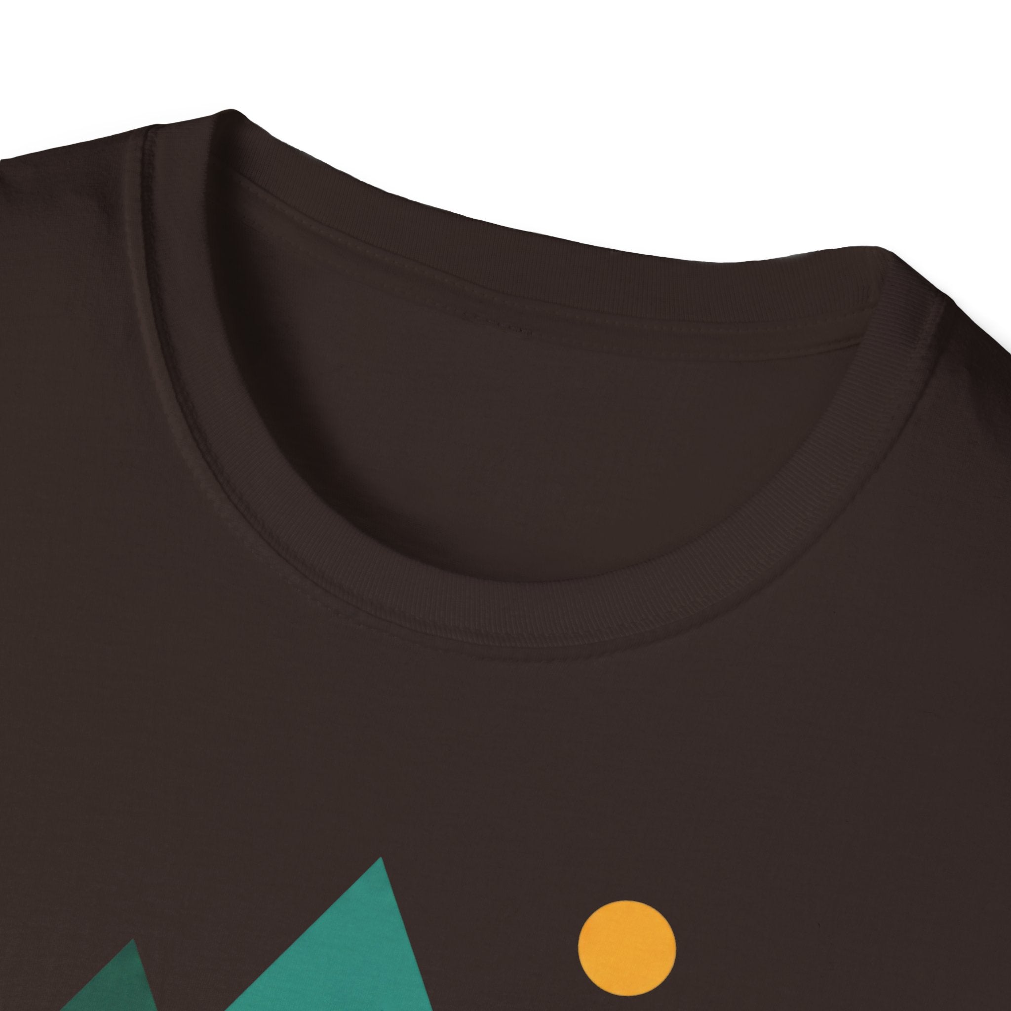 Minimal Mountain River T-Shirt — Nature Graphic Tee