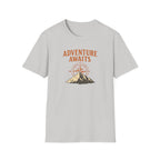 "Adventure Awaits" Compass & Mountain T-Shirt
