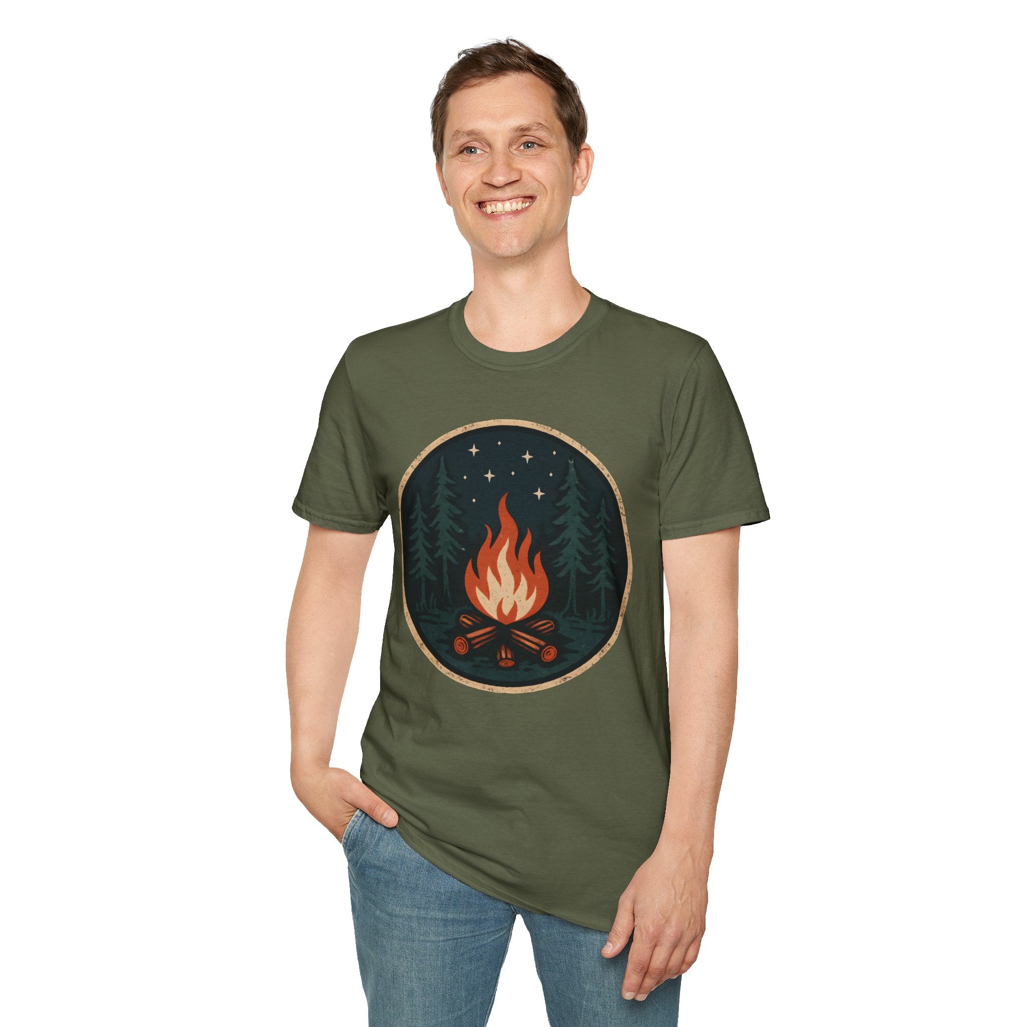 Forest Campfire at Night T-Shirt