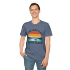 Canoe On The Lake At Sunset "The Lake Is My Happy Place" T-Shirt
